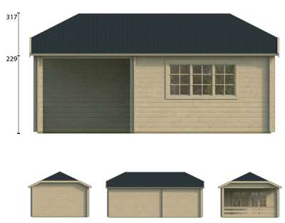 Chalet de jardin en bois TORKEL